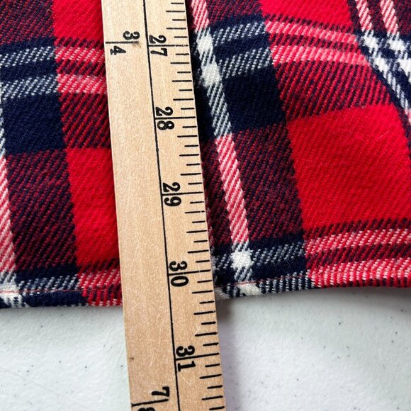 Vintage Sportsmans Skill Kmart Shirt Long Sleeve Button Up Red Plaid Mens Large - Picture 6 of 6